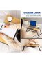 ® Foldable Laptop Table, Adjustable Height Support with 5 Levels, Adjustable Angle, Beige - 4