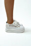White Sheer Lace Detailed Sneakers Ew2002 - 6
