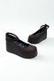 Brown Suede Wedge Heel Women Loafers V4211 - 2