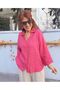 Back Piped Italian K Linen Shirt Pink - 4