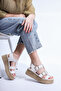 Lessie Genuine Leather Soft Material Wedge Sole Women's Sandals - 2