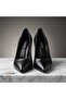 Genuine De Leather Ti̇letto Shoes Black - 2