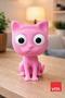 Cute Pink Cat Glasses Stand Decorative Eyeglasses Holder Desktop Glasses Stand Gift Organizer - 2