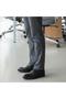 605 Black Skin Laser-Cut Patterned Classic Shoes - 2