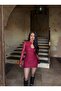 Halter Neck Front Pearl Buttons Drop Decollete E Stretchy Classy Elegant D Lace Guipure Mini Dress - 6