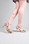 Iver Cross Band Heeled Shoes Gold - 3