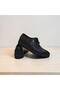 605 Black Skin Laser-Cut Patterned Classic Shoes - 5