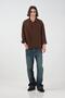 Textured Brown Muslin Shirt - 7