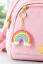 Handmade Knitted Rainbow Keychain Bag Ornament Amigurumi Bag Charm - 2