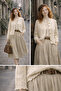 Spring Perforated Cardigan Women's Cream - 2