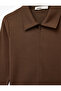 Cotton in Slim Fit Long Sleeve Polo Collar Zippered Cardigan - 4