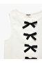 Cotton Pack Crew Neck T-Shirts Bow Detail Corded Fabric Athlete - 3