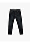 Normal Waist Cotton Slim Fit Jean Trousers - Brad Jean - 5