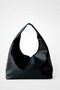 Mini Laura Black Casual and Spacious Women's Shopper Shoulder Bag