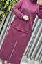Women's Clothing Plus Size Stone Detailed Rhythm Skirt Stretchy Double Set - 7