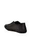 Black Genuine Leather Men's Casual Shoes - 4