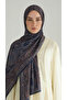 Ethnic Pattern Cotton Shawl - Dark Blue - 6