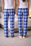 100% Cotton Combed Single Jersey Double Set of 2 Women's and Men's Pajama Bottoms - 4