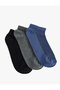 3-Piece Basic Set of Cotton Booties Socks