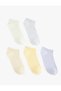 Multicolored Set of 5 Booties Socks - 2