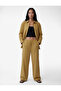 Tie-Waist Modal Fabric Wide-Leg Striped Trousers with Pockets - 4