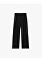 Crepe Palazzo High Waist Fabric Trousers - 3