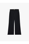 Metal-Accented High Waist Wide Leg Pants - 2