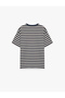 Striped Comfortable Fit Short Sleeve Crew Neck T-Shirt, Pack of Cotton - 3