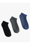3-Piece Basic Set of Cotton Booties Socks - 2