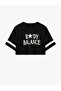 Short Sleeve Crew Neck Printed Oversize Sports T-Shirt