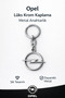 High Quality Opel Logo Luxury Chrome Plated 9.5X3.5Cm Stylish Gift Car Keychain