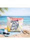 Women's Beach Bag Bag with Zipper Inside a Lined C Pocketed Canvas Fabric Special B Printed Rope Handle - 6
