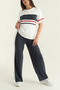 Women's Ara Paneled Modal Fabric Short Sleeve Tracksuit Set - 3
