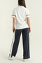 Women's Ara Paneled Modal Fabric Short Sleeve Tracksuit Set - 4