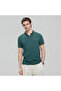 Men’s Slim Pique Polo with Contrast Collar & Signature Embroidery