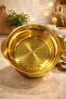 Stainless Steel Forged Mixing - Kneading Bowl with Handle 25 cm Gold - 2