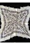 Mekik Embroidered Scarf Writing Yemeni Tulle Bent