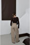 High Waist Wide Leg Palazzo Pants Stone - 8