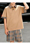 Teen Boys Check Polo and Shorts Set - 6