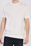 Men's Mock Neck Knitwear T-Shirt - Ecru - 3