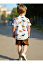 Boys Dinosaur Graphic Print Shirt and Shorts Set - 2