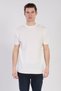 Men's Mock Neck Knitwear T-Shirt - Ecru - 2