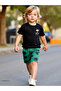 Boys Graphic Print T-Shirt and Shorts Set - 3