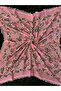 Small Nostalgic Crochet Embroidered Scarf/Yemeni/ Tulle Bent/Başörtü
