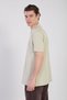 Men's Waffle Polo Neck T-Shirt - Stone - 5