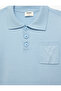 Short Sleeve Pocket Detail Button Polo Collar Knitwear T-Shirt - 5