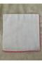 Handmade Crochet-Edged White Tulle Bent Scarf and Prayer Mat