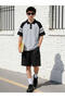 Boys Color Block Polo T-Shirt and Shorts Set - 3
