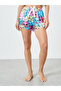 Cat Print V Neck Cami Top and Shorts Pajama Set - 4