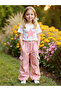 Girls Graphic Print T-Shirt and Cargo Pants Set - 6